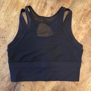 Lululemon Mesh Crop Top Sports Bra Size 6